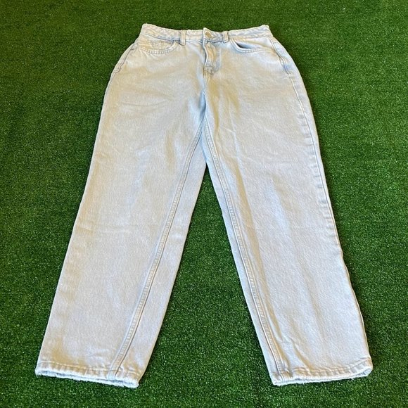 Zara Women's High Rise Mom Fit Blue Jeans Pants Size 04 - Picture 3 of 13